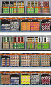 The digital tool allows you to change the pallet or package to reflect different design options and analyze effectiveness.