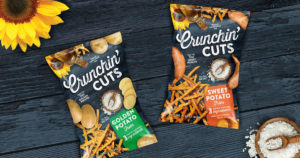 Crunchin Cuts - New snack food packaging made with only 3 simple ingredients