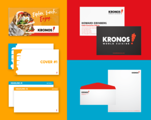 Kronos World Cuising - Brand Refresh - Presentation and Printed Elements