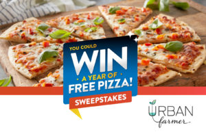 You could win a year of free pizza - food promotion for Urban Farmer Foods